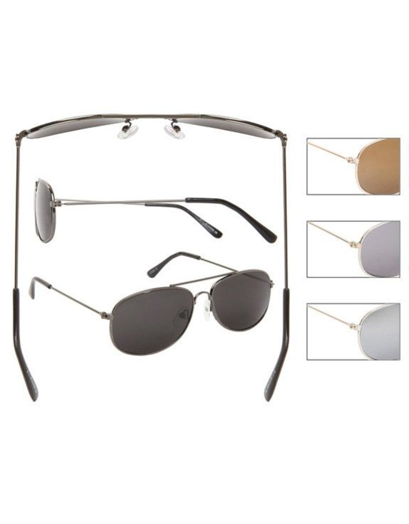 Metal Framed Aviators Kids Sunglasses