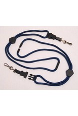 LANYARD, NAVY, HOOK CLIP, W/ BREAKAWAY