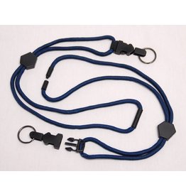 LANYARD, NAVY, RING, W/ BREAKAWAY