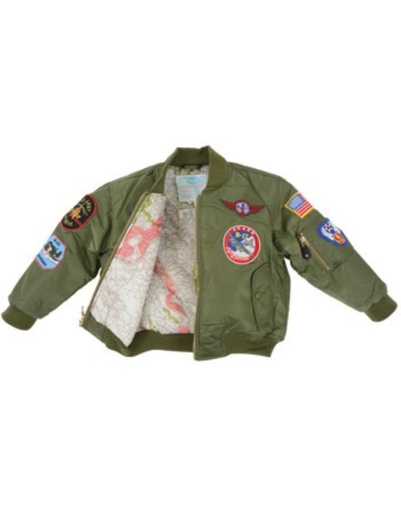 MA1 FLIGHT JACKET/GREEN W/PATCHES