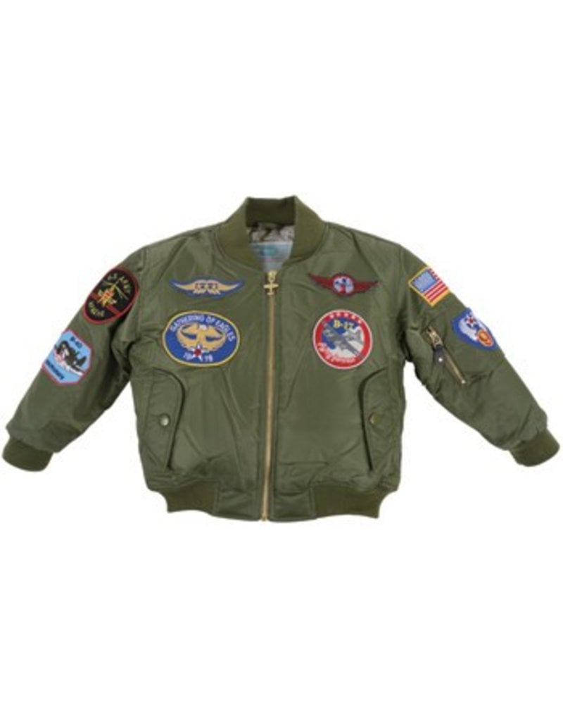 MA1 FLIGHT JACKET/GREEN W/PATCHES