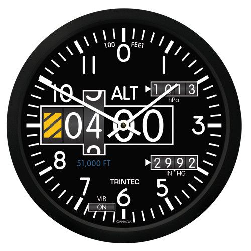 WALL CLOCK, ALTIMETER, 3060 SERIES 10" Pilot Outfitters