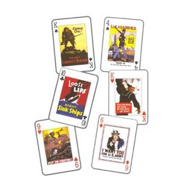 USA POSTERS OF WWI & II Playing Cards