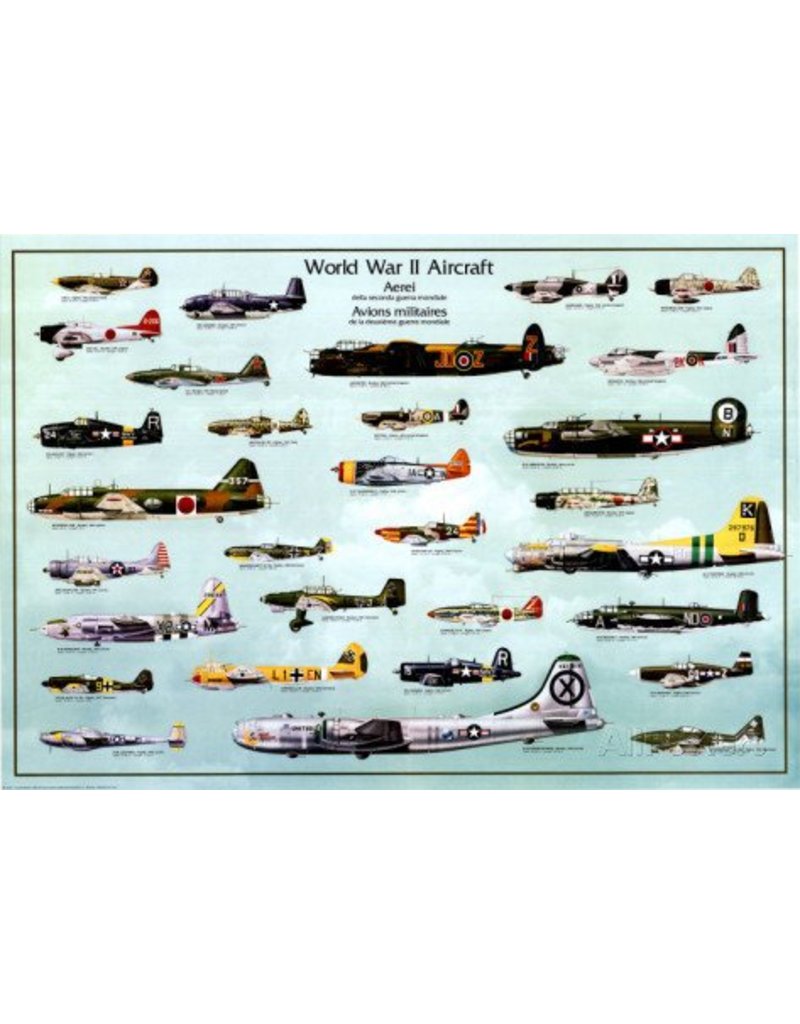 World War II Aircraft Poster