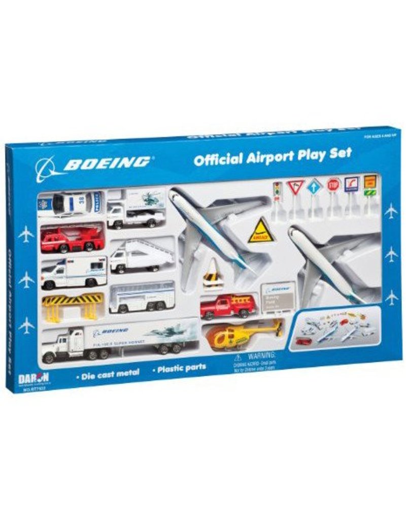 AIRPORT PLAY SET, 24 PIECE, BOEING CIV