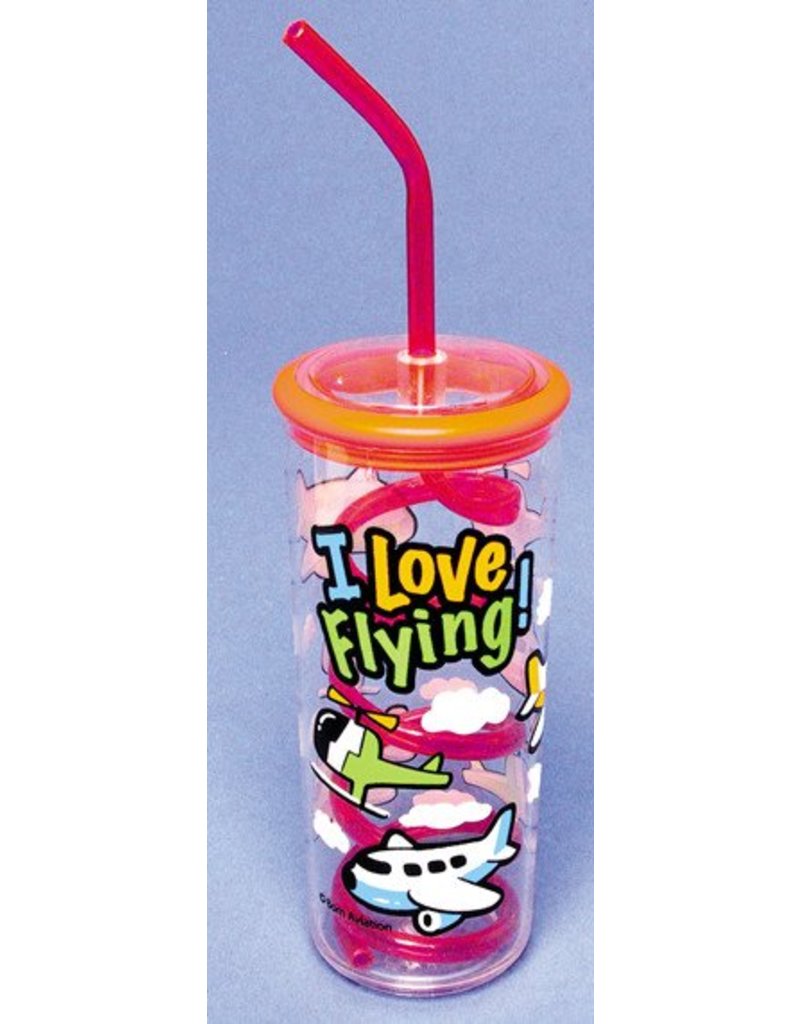 I LOVE FLYING Water Bottle