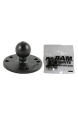 RAM 2.5" ROUND BASE (AMP'S HOLE PATTERN) 1" BALL & MOUNTING HARDWARE