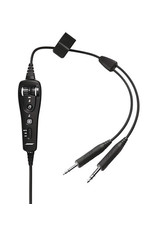 BOSE ENHANCED A20 HEADSET CABLE ASSEMBLY/with Bluetooth, battery powered, electret microphone, twin plug, straight cord