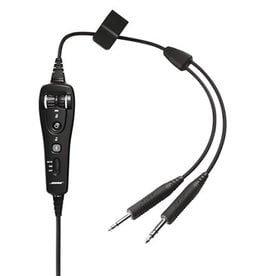 BOSE ENHANCED A20 HEADSET CABLE ASSEMBLY/with Bluetooth, battery powered, electret microphone, twin plug, straight cord
