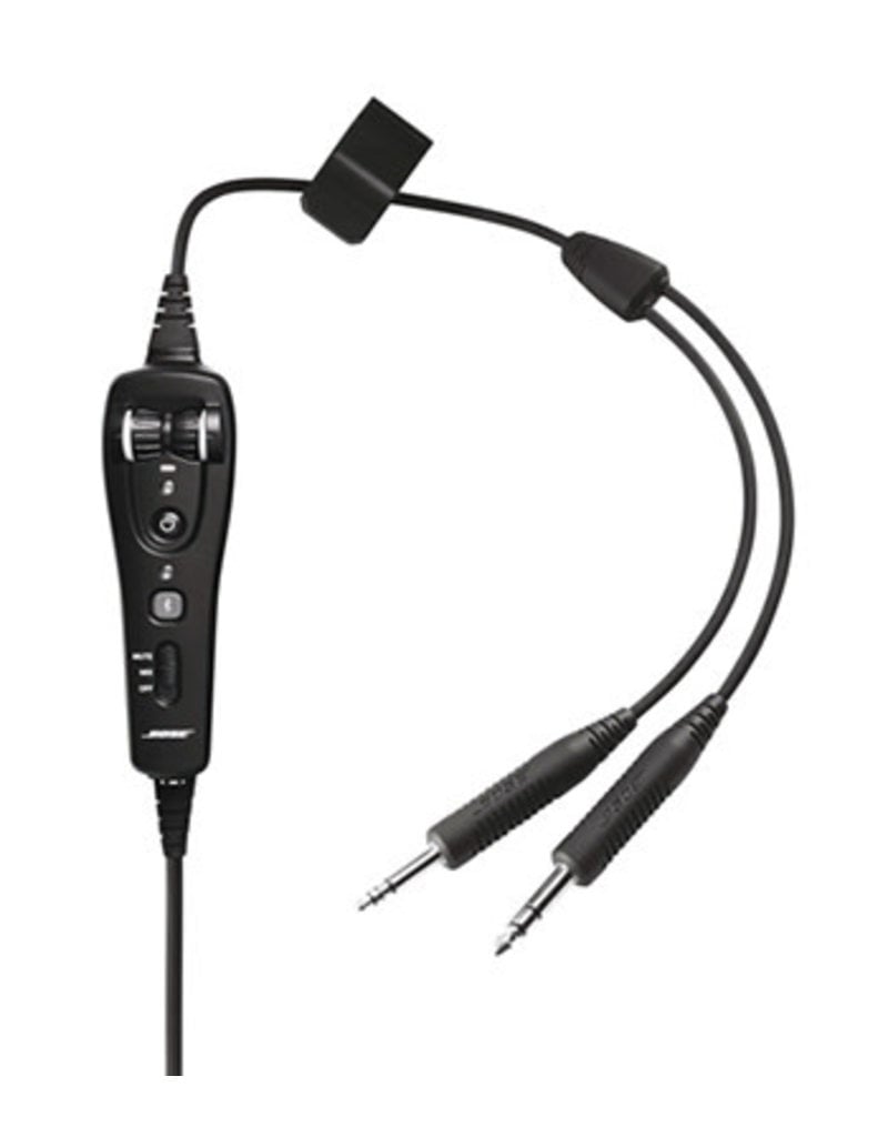 BOSE ENHANCED A20 HEADSET CABLE ASSEMBLY/with Bluetooth, battery powered, electret microphone, twin plug, straight cord