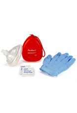 AMBU® Rescue Mask w/ Hard Case, Valve/Filter, Gloves & Wipe
