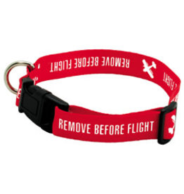 REMOVE BEFORE FLIGHT DOG COLLAR