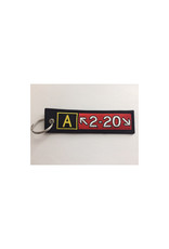 KEYCHAIN, EMBROIDERED, AIRBUS A220