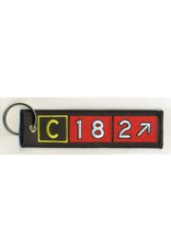 KEYCHAIN, EMBROIDERED, CESSNA 182