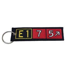 KEYCHAIN, EMBROIDERED, EMBRAER ERJ-175