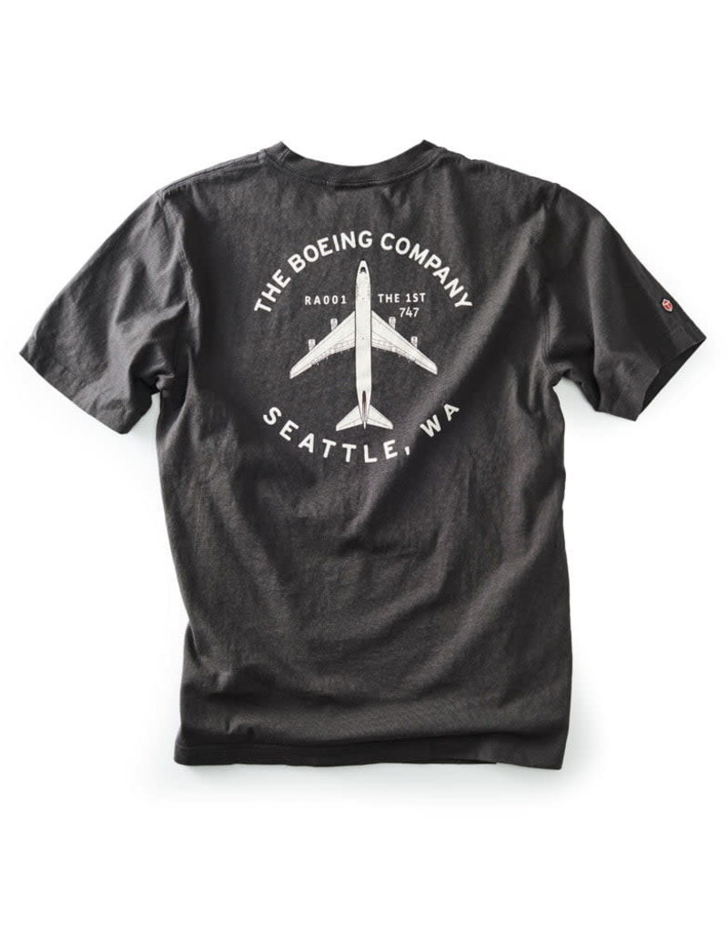 RED CANOE BOEING T-SHIRT, SLATE