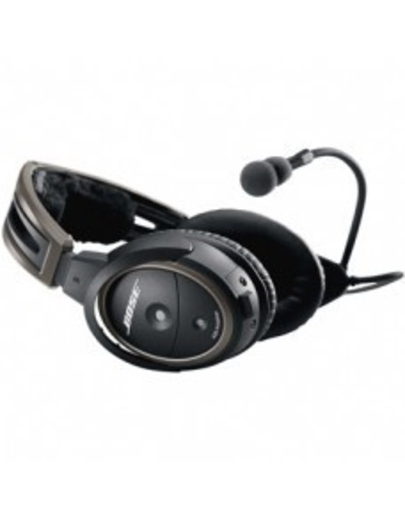 BOSE A20® Headset / No Bluetooth, battery powered, electret microphone, twin plug, straight cord