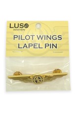 LUSO AVIATION PILOT WINGS, UNIVERSAL AVIATOR LAPEL WING PIN