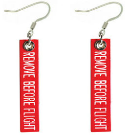 REMOVE BEFORE FLIGHT WIRE EARRINGS