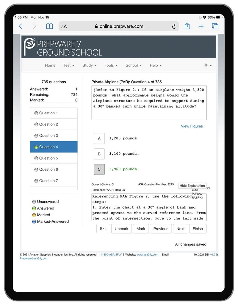 ASA PREPWARE ONLINE - ANY SINGLE DATABASE - DIGITAL CODE