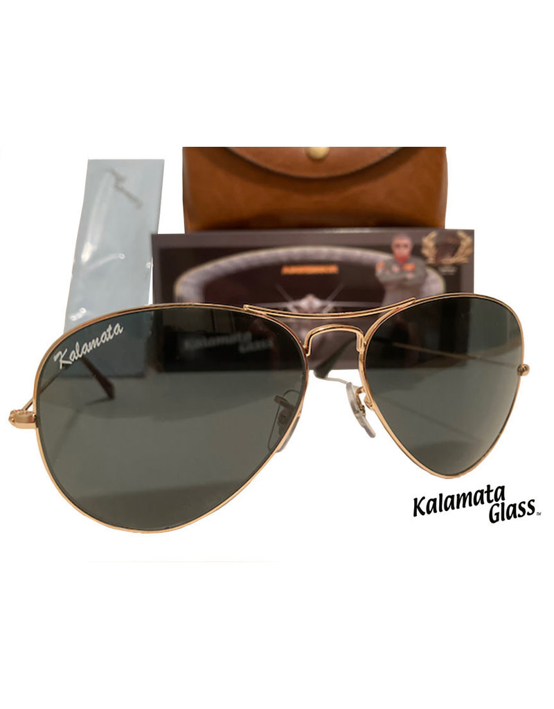Aggressor Kalamata Glass Aviator Sunglasses