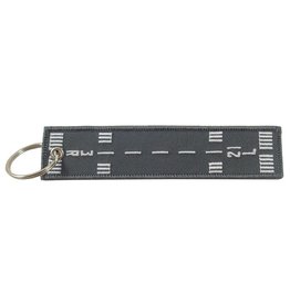 RUNWAY 21L-3R Embroidered Keychain