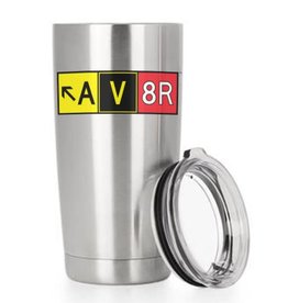 AV8R MUG, DOUBLE WALL VACUUM INSULATED STAINLESS STEEL TUMBLER, MUG