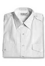 VAN HEUSEN Men's Aviator Style Shirt (White / Short Sleeved)