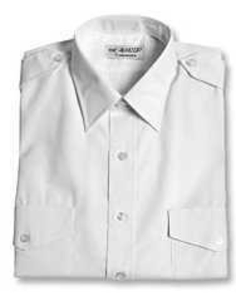 VAN HEUSEN Men's Aviator Style Shirt (White / Short Sleeved)
