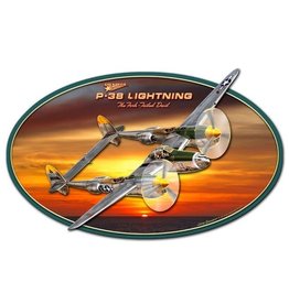 P-38 Lightning 3D Sign