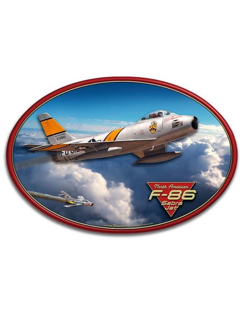 North American F-86 Sabre Jet 3D Sign