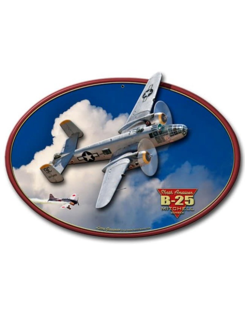 North American B-25 Mitchell Bomber 3D Sign