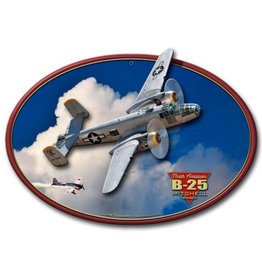 North American B-25 Mitchell Bomber Metal Sign
