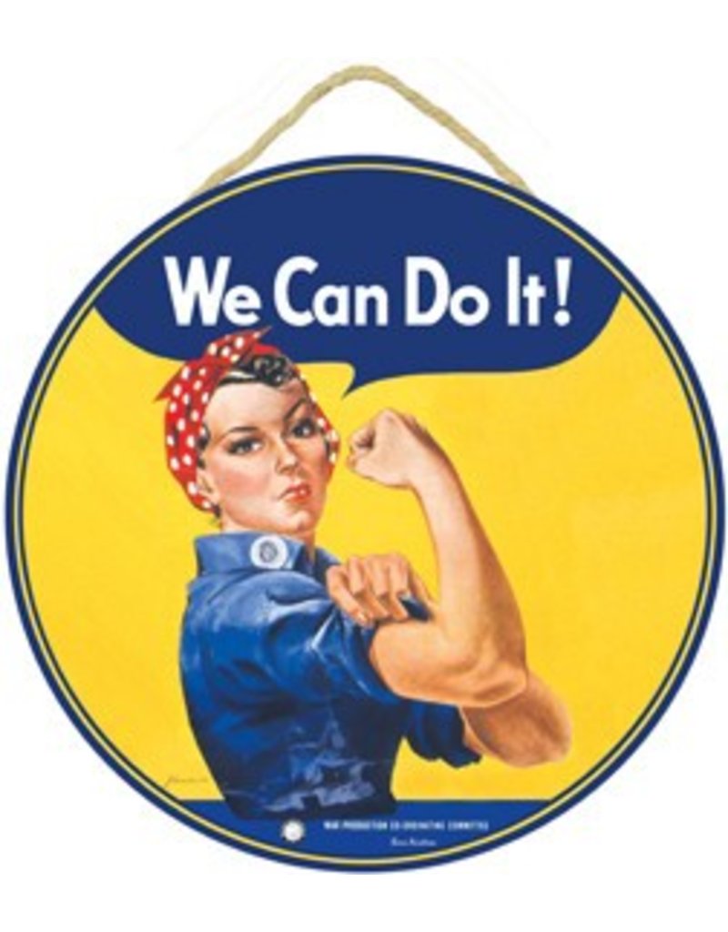 ROSIE RIVETER Wood Sign