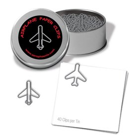 Jet Airplane Paper Clips (silver)