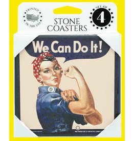ROSIE THE RIVETER Stone Coasters (Set of 4)