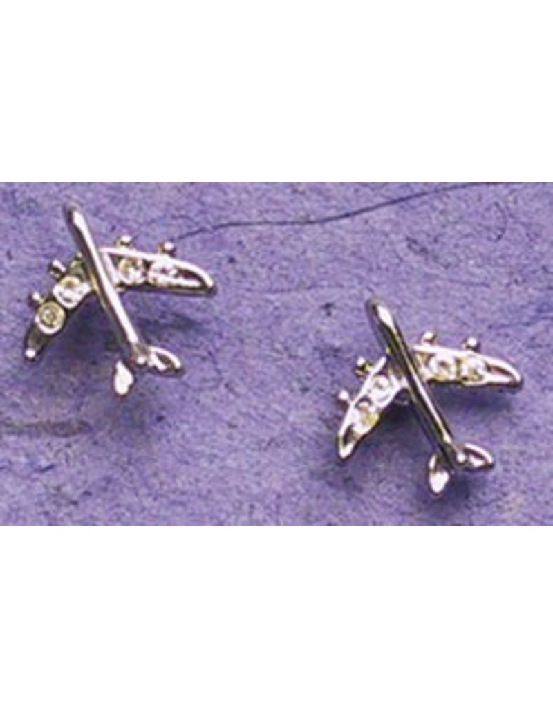 Silver Crystal Jet Earrings