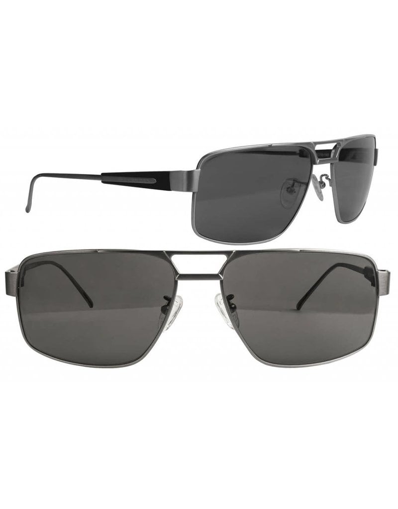 Scheyden Fixed Gear C-130 Sunglasses - Titanium with Grey Lens