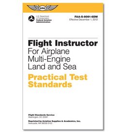 ASA Practical Test Standards: CFI - Multi-Engine