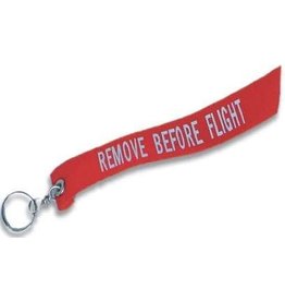 Remove Before Flight keychain