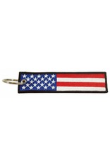 USA FLAG Embroidered Keychain