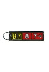 BOEING 787 Embroidered Keychain