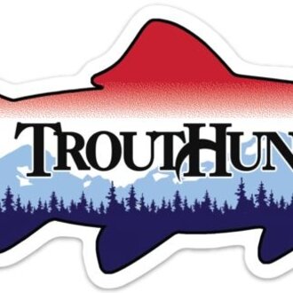 TroutHunter Products TH Idaho Plate Fish Sticker