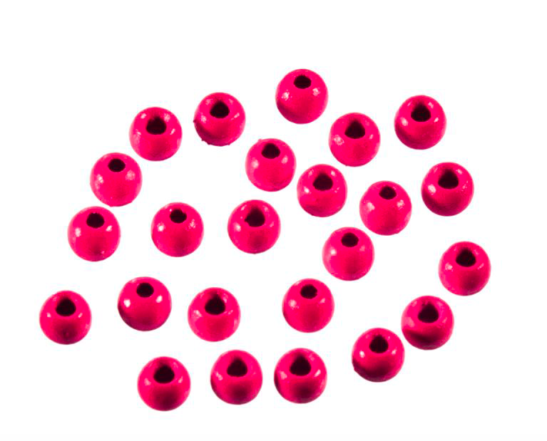 Wapsi Fly PAINTED CYCLOPS BEADS - FL PINK - 10 PACK