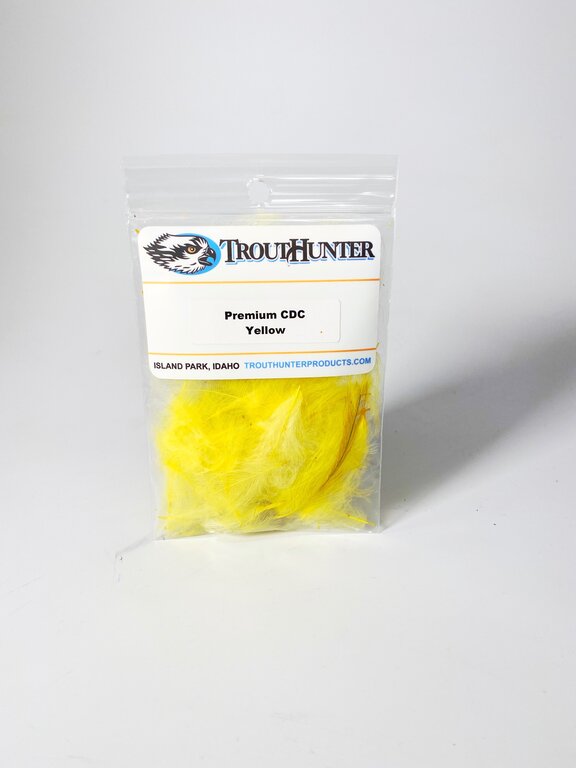 TroutHunter Products Sale TroutHunter Premium Dyed CDC - Yellow - Small .5g