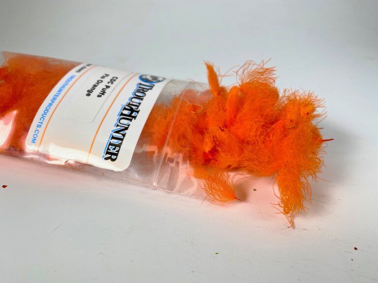 TroutHunter Products Sale TroutHunter CDC Puffs - Fluorescent Orange - Small .5g