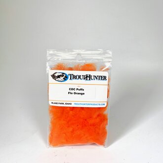 TroutHunter Products Sale TroutHunter CDC Puffs - Fluorescent Orange - Small .5g