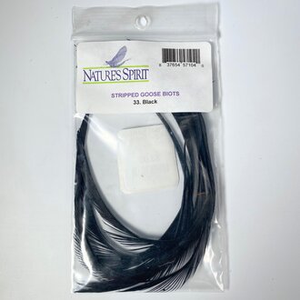 Nature's Spirit Sale Stripped Goose Biots Black Nature's Spirit Sale Stripped Goose Biots Black