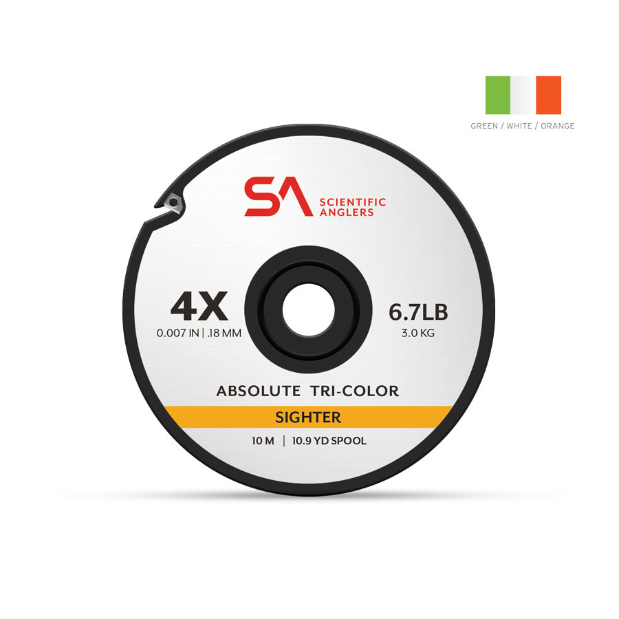 3M Scientifc Anglers S/A Absolute Tri Colored Sighter 0x