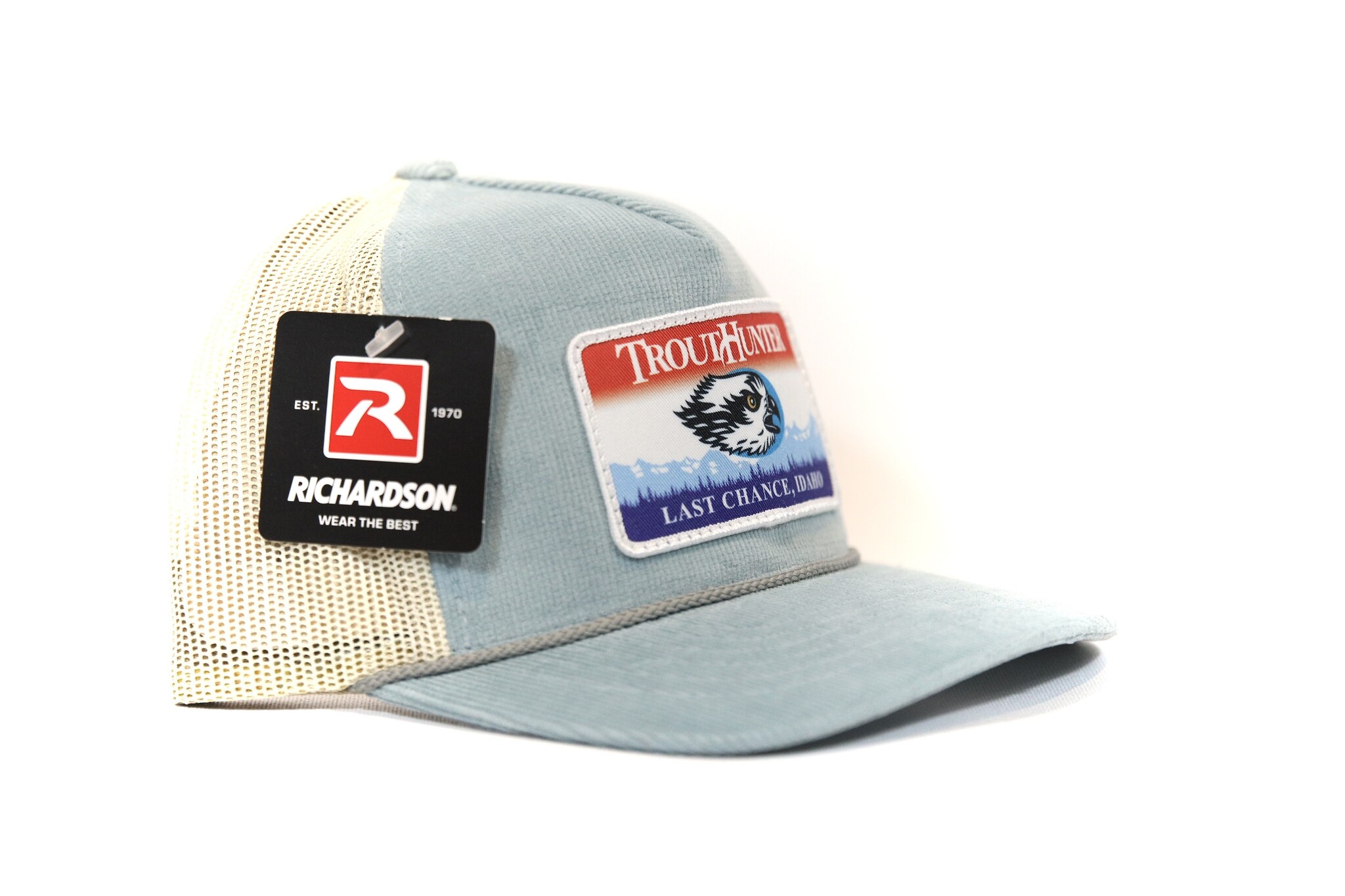 Richardson TroutHunter Logo Hat - Split Light Blue/Sand